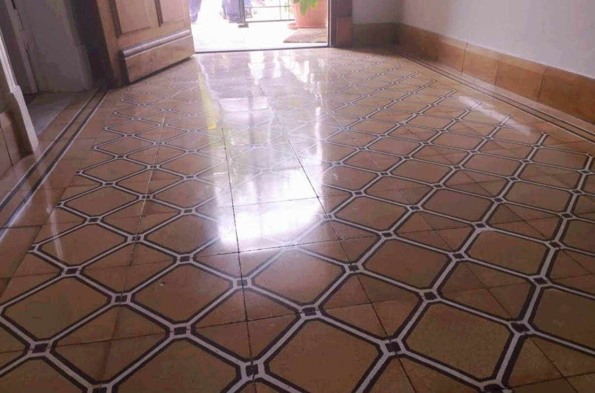 Piso calcáreo pulido — trabajo 4