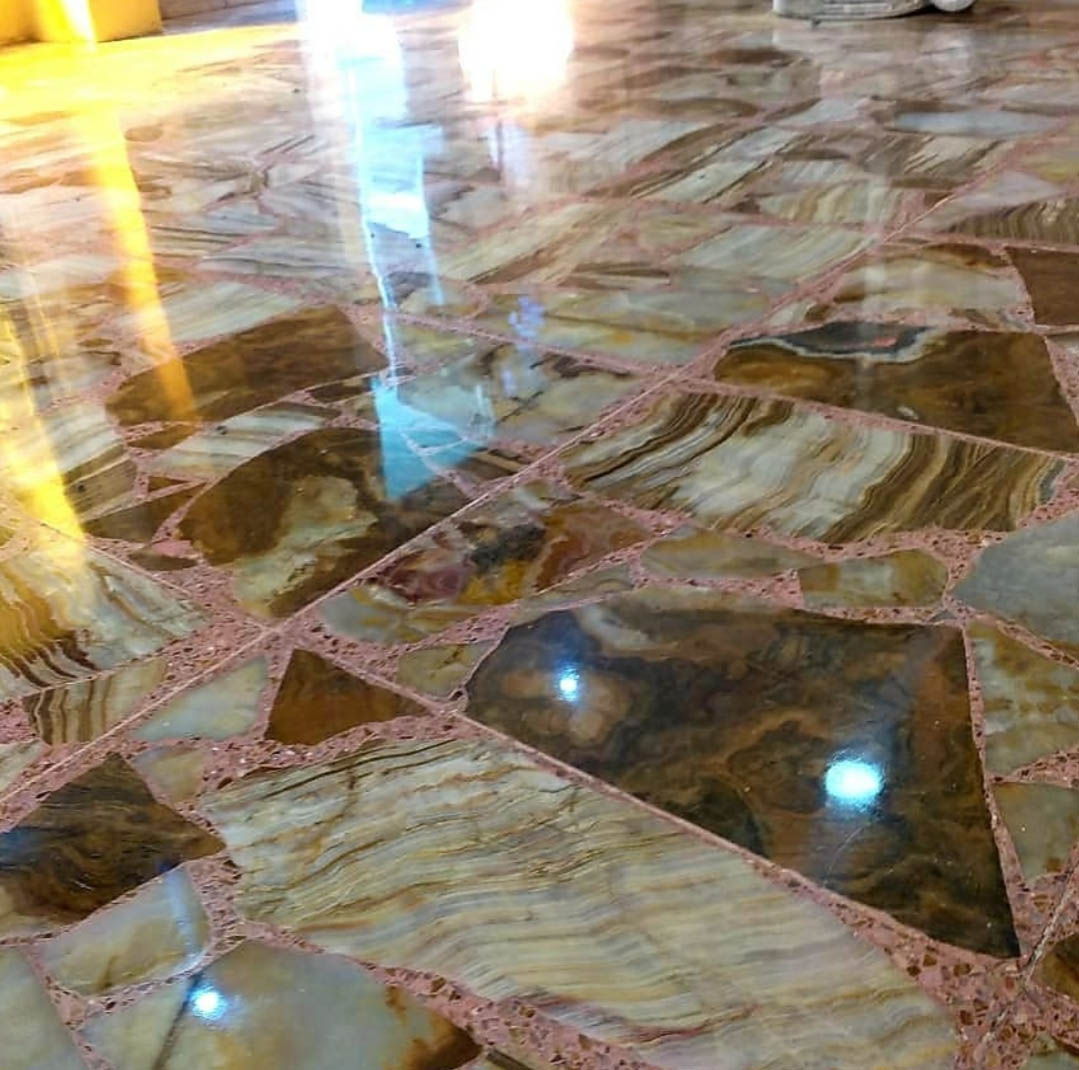 Piso de mármol pulido — trabajo 1