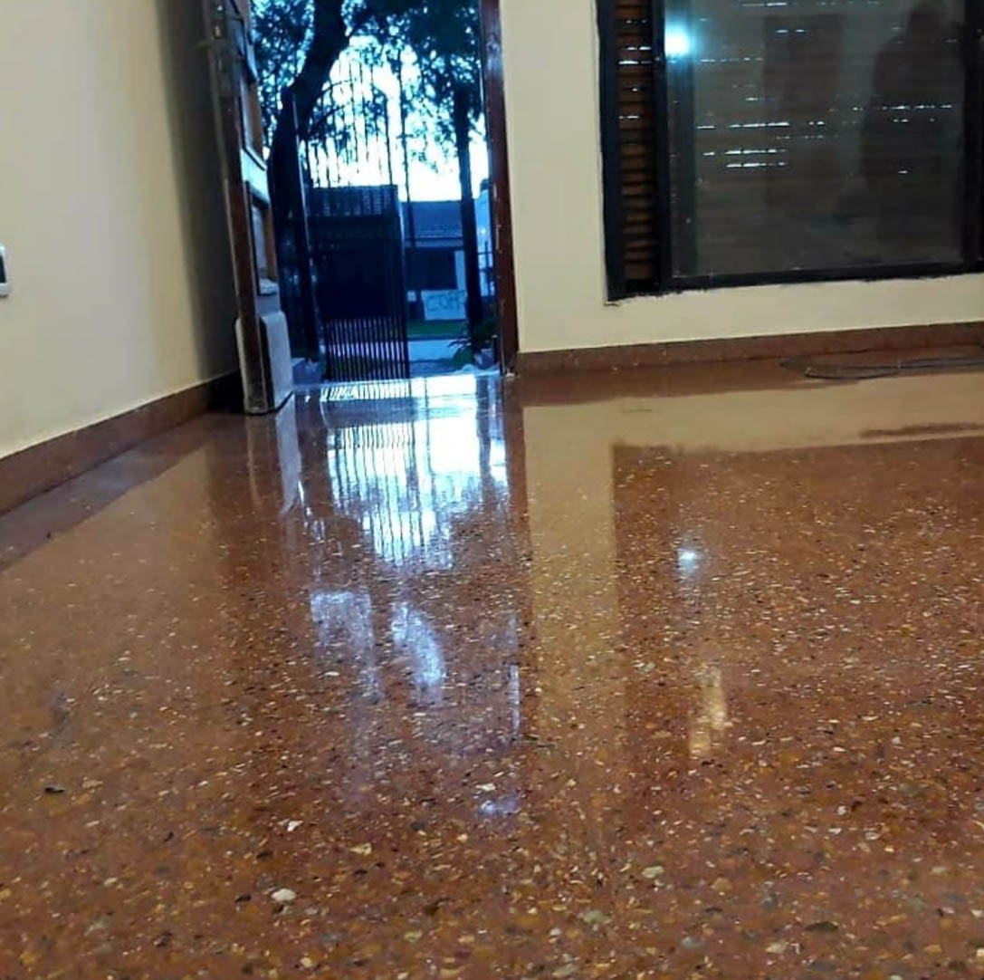 Piso de mosaico pulido — trabajo 1