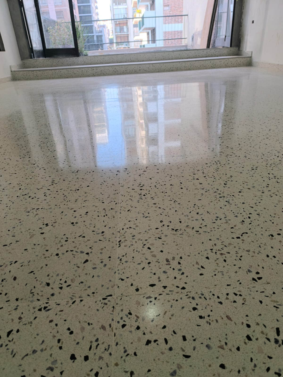 Piso de mosaico pulido — trabajo 4